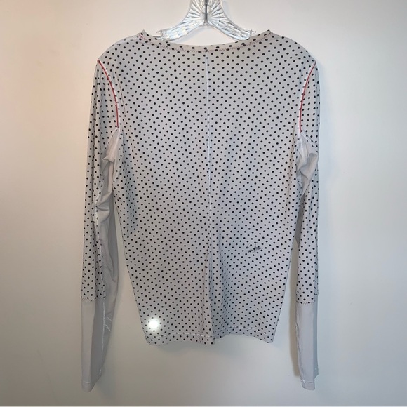 Lululemon Runbeam Long Sleeve Mod Dot Printed Black / White - Picture 3 of 12